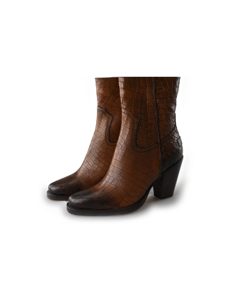 Shabbies Enkellaarzen Bruin 212370