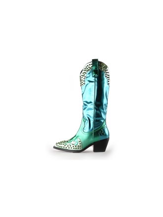 Azala Wang Cowboy laarzen Groen 219908
