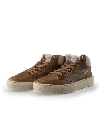 Poelman Hoge sneakers Bruin 228891