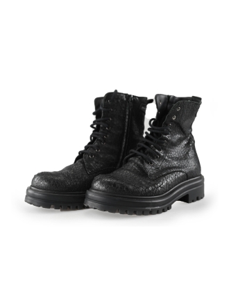 Floris van Bommel Veterboots Zwart 228897