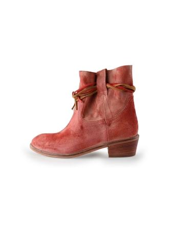 Mercer Amsterdam Enkellaarzen Rood 230955