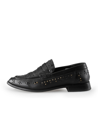 Manfield Loafers Zwart 236207