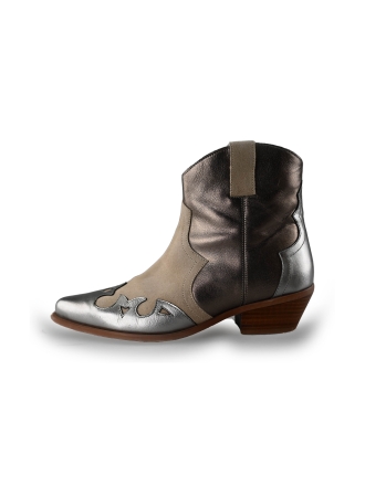 Manfield Chelsea boots Grijs 239707