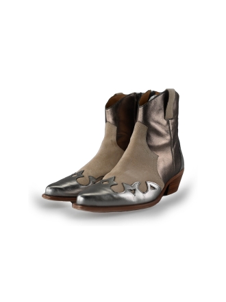 Manfield Chelsea boots Grijs 239707