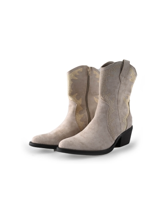 Ann Rocks Cowboy laarzen Beige 243223
