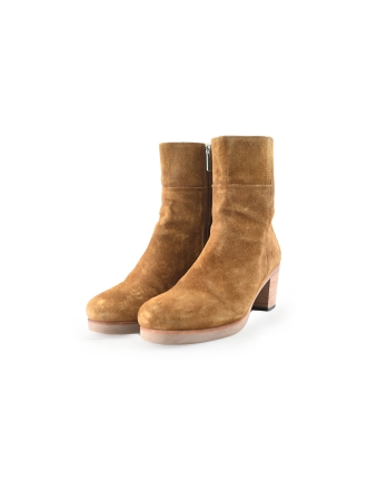 Shabbies Enkellaarzen Bruin 246011