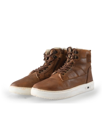Muyters Hoge sneakers Cognac 250671