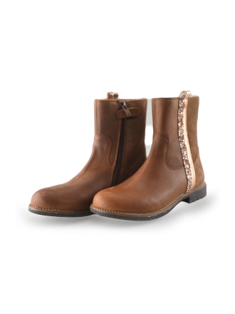 Braqeez Enkellaarzen Bruin 258626